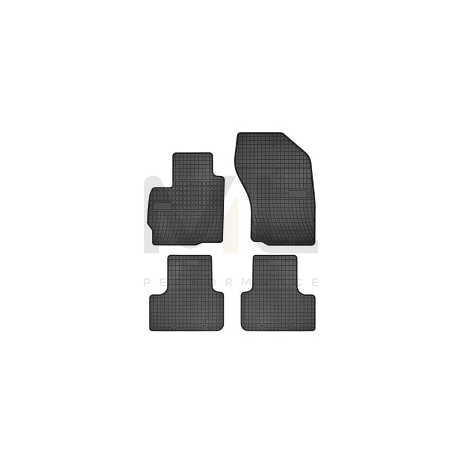 FROGUM Tailored 0480 Floor mat set Elastomer, Front and Rear, Quantity: 4, Black, (LHD)