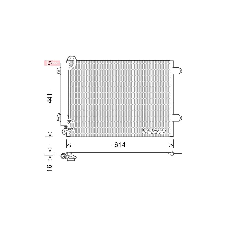 DENSO DCN32008 Air Conditioning Condenser