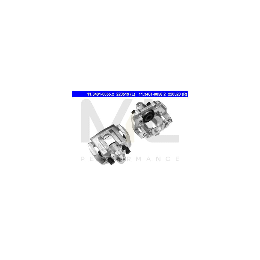 ATE 11.3401-0055.2 Brake Caliper for SAAB 9-5 with holder