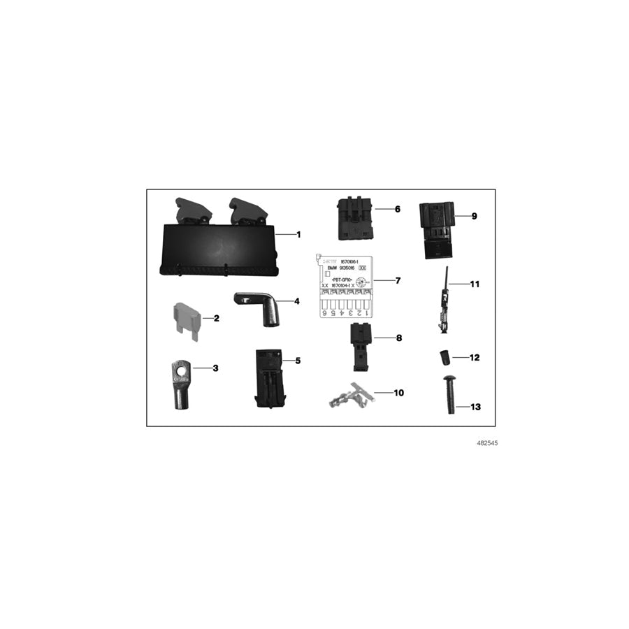 Genuine BMW 61138344978 BMW Socket Housing 6 Pins 3KSF (Inc.  & M235i Racing) | ML Performance US Car Parts