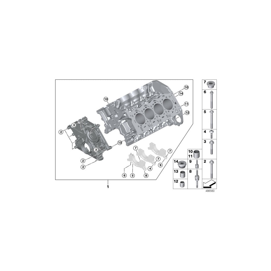 Genuine BMW 11428601088 G14 G30 G16 Oil Spraying Nozzle (Inc. AlpinaB7, X7 M50iX & 750i) | ML Performance US Car Parts