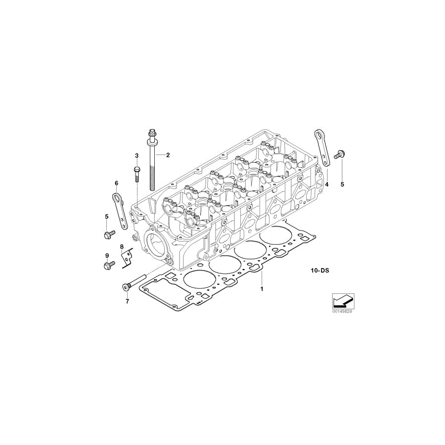Genuine BMW 11127796528 E65 Cylinder Head Gasket Asbestos-Free 1-LOCH (Inc. 745d) | ML Performance US Car Parts