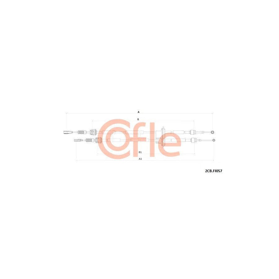 Cofle 92.2Cb.Fi057 Cable, Manual Transmission for Fiat 500 Hatchback (312)