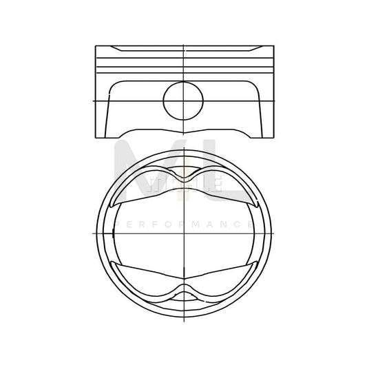 MAHLE ORIGINAL 503 PI 00102 002 Piston for PORSCHE 911 96,5 mm, without cooling duct | ML Performance Car Parts