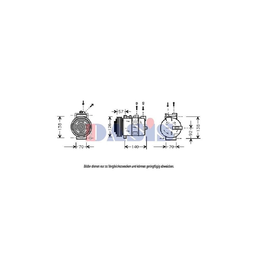 AKS Dasis 850926N Compressor, Air Conditioning