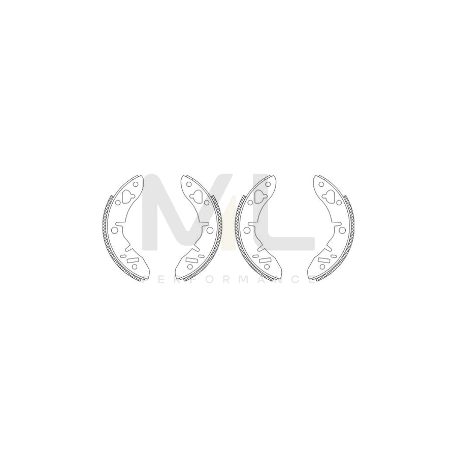 TEXTAR Shoe Kit 83005600 Brake Shoe Set | ML Performance Car Parts