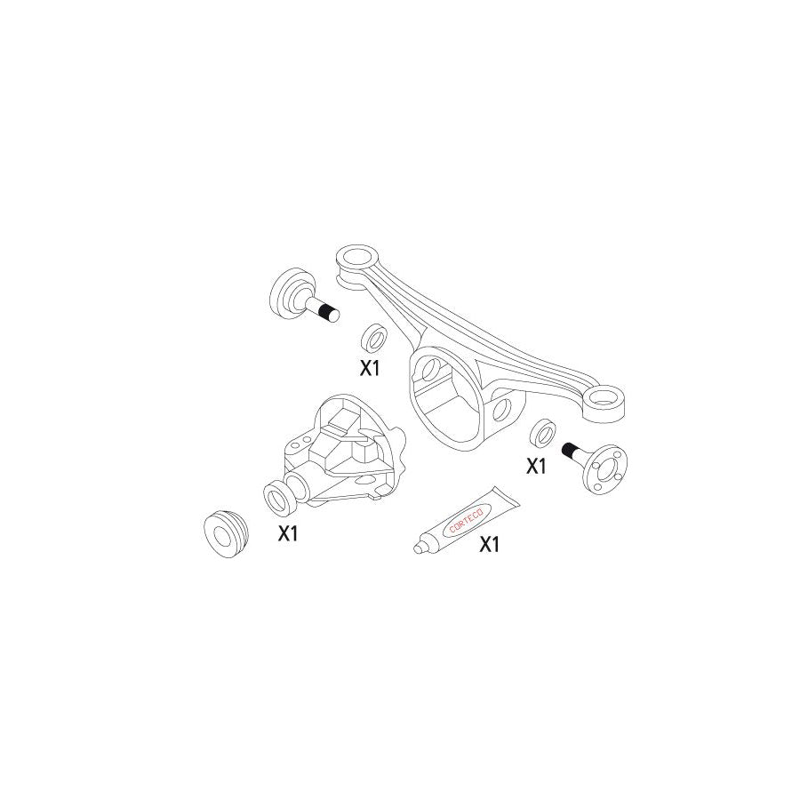 Corteco 19535861 Gasket Set, Differential for Mazda MX-5