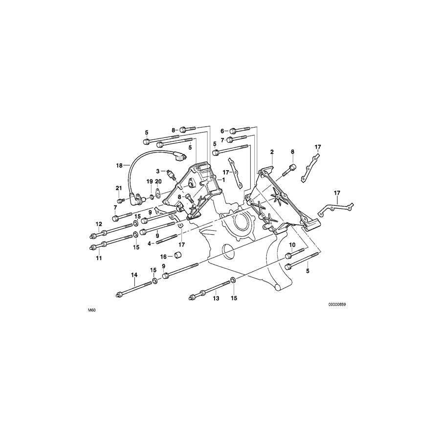 Genuine BMW 11141433306 E34 E38 E32 Gasket Set Chain Case Asbestofree Zyl.5-8 (Inc. 840i, 730iL & 730i) | ML Performance UK Car Parts