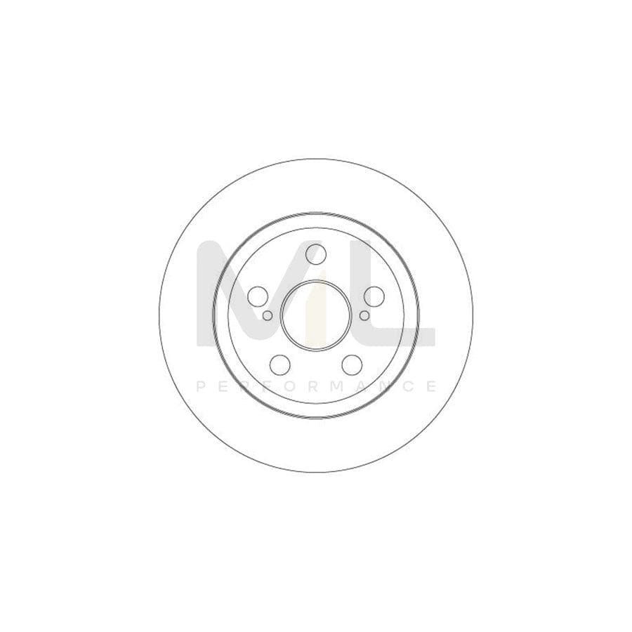 TRW DF6331 Brake Disc for TOYOTA Urban Cruiser (XP110) Solid, Painted | ML Performance Car Parts