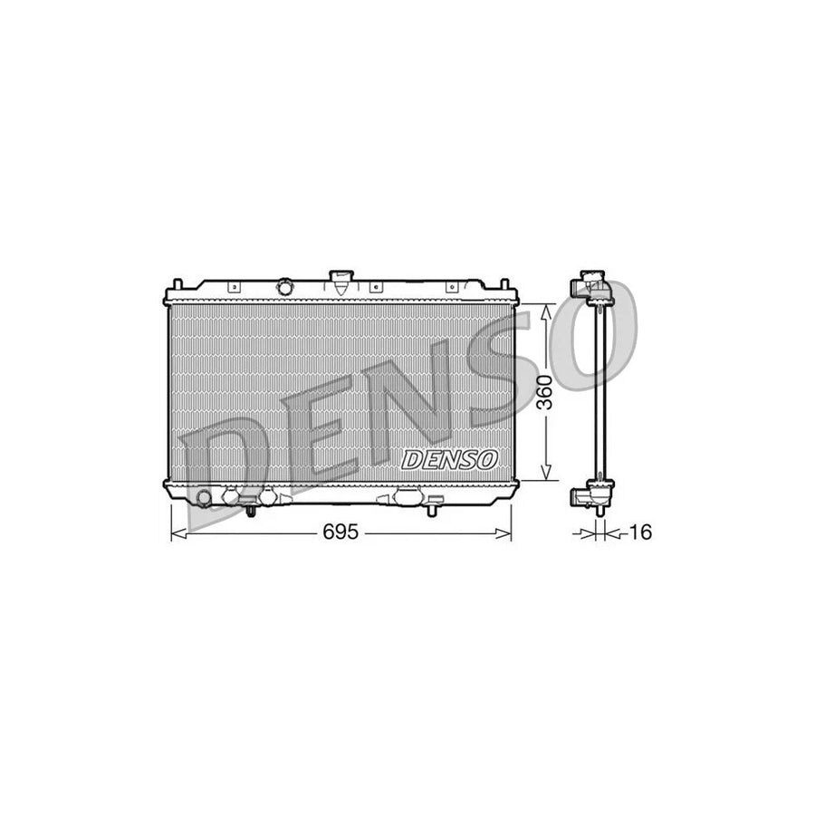 DENSO DRM46025 Engine Radiator for Nissan Almera