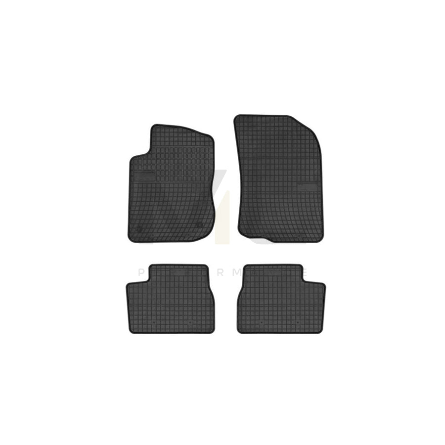 FROGUM Tailored 0640 Floor mat set Elastomer, Front and Rear, Quantity: 4, Black, (LHD)