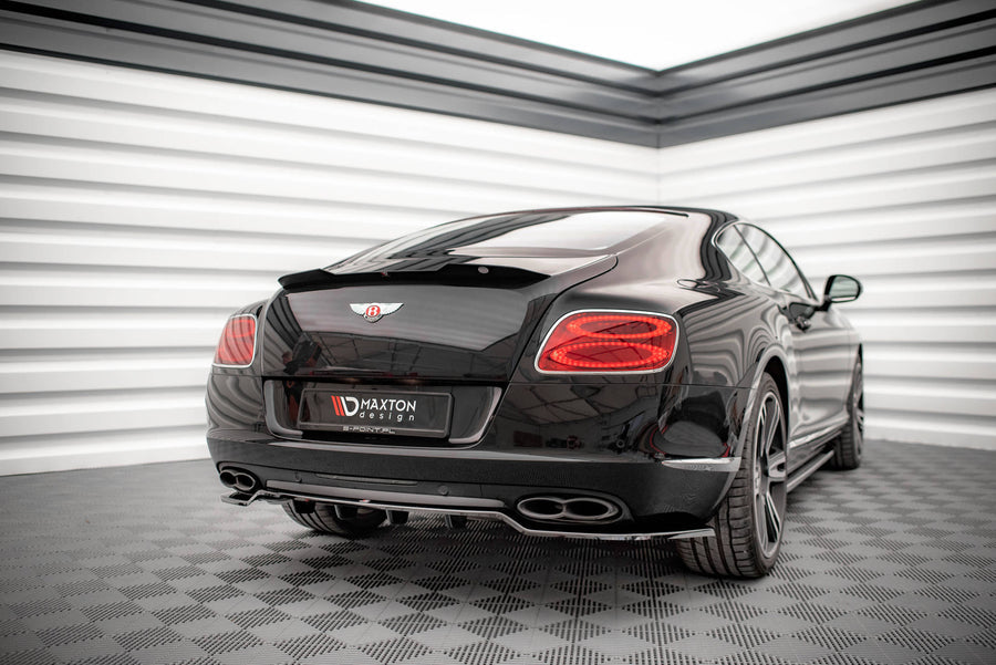 Maxton Design Bentley Continental GT V8 S MK2 Central Rear Splitter (with Vertical Bars)