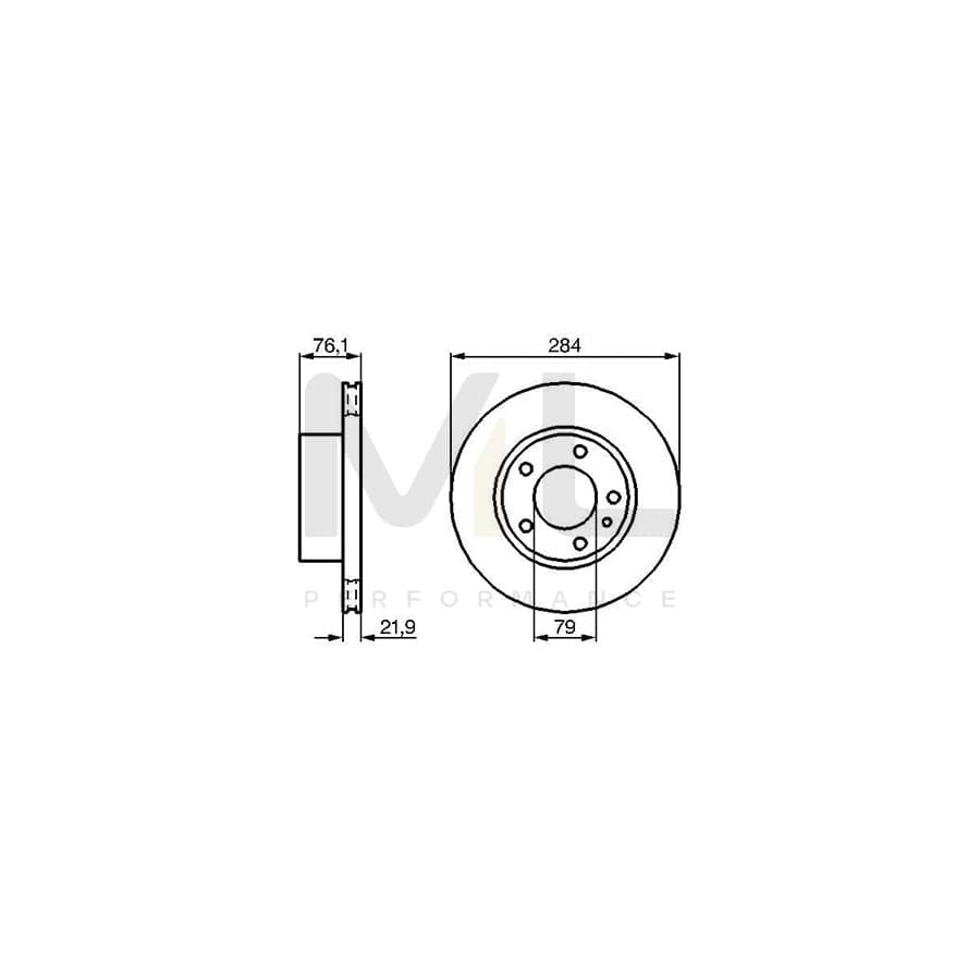 BOSCH 0 986 478 043 Brake Disc for BMW 5 Saloon (E28) Internally Vented, Vented, Oiled | ML Performance Car Parts
