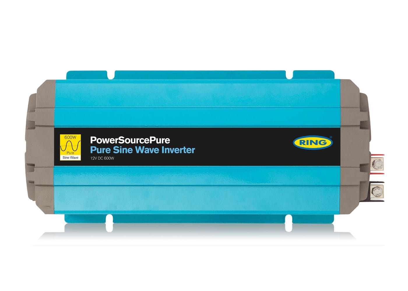 RING RINVPA6 12V DC to 230V AC, 600W Pure Sine Wave Inverter (1 x UK Socket)