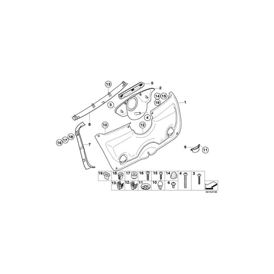 Genuine BMW 51497182689 R53 Trunk Trim Panel, Brake Light (Inc.  & Coop.S JCW GP) | ML Performance US Car Parts