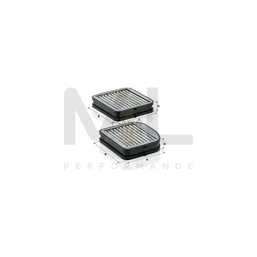 MANN-FILTER CUK 22 000-2 Pollen filter Activated Carbon Filter