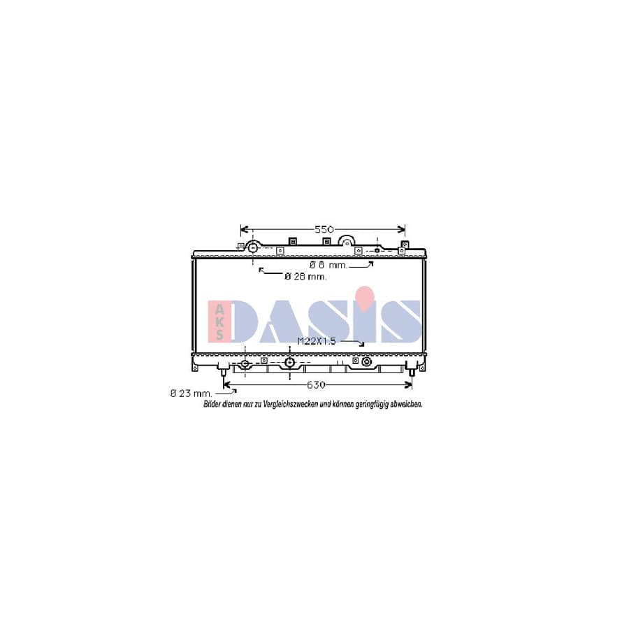 AKS Dasis 080980N Engine Radiator for Fiat Punto