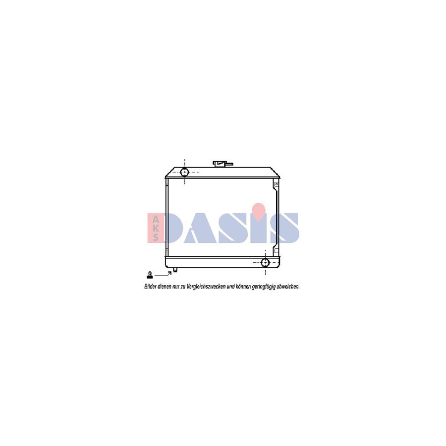 AKS Dasis 120110N Engine Radiator Suitable for Mercedes-Benz S-Class Saloon (W116)
