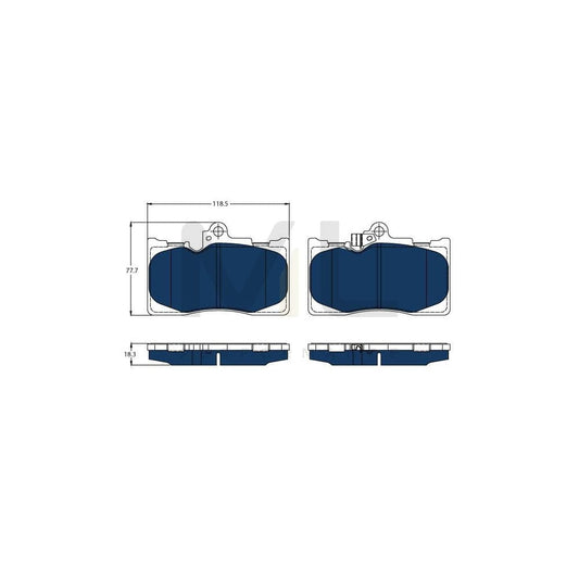 TRW Gdb3398Bte Brake Pad Set With Acoustic Wear Warning | ML Performance Car Parts