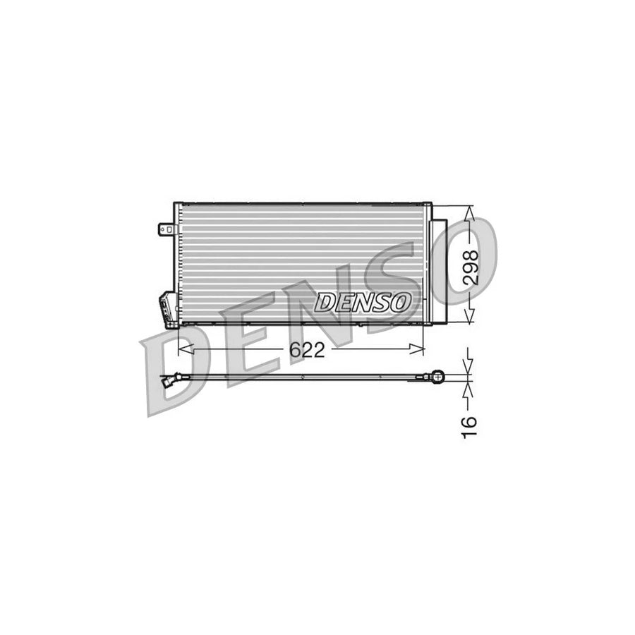 DENSO DCN09018 Air Conditioning Condenser for Fiat Doblo