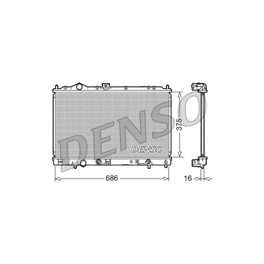DENSO DRM45021 Engine Radiator