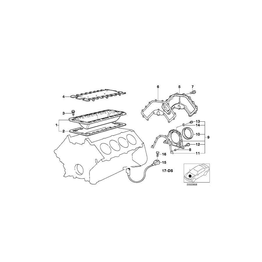 Genuine BMW 11141433439 E39 E31 E53 Torx Bolt M6X35 (Inc. X5 4.6is, 735iL & Z8) | ML Performance UK Car Parts