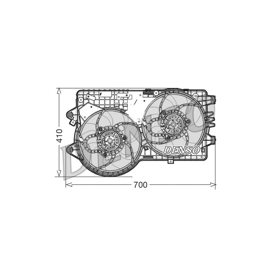 DENSO DER09067 Fan, Radiator for Lancia Delta III (844)