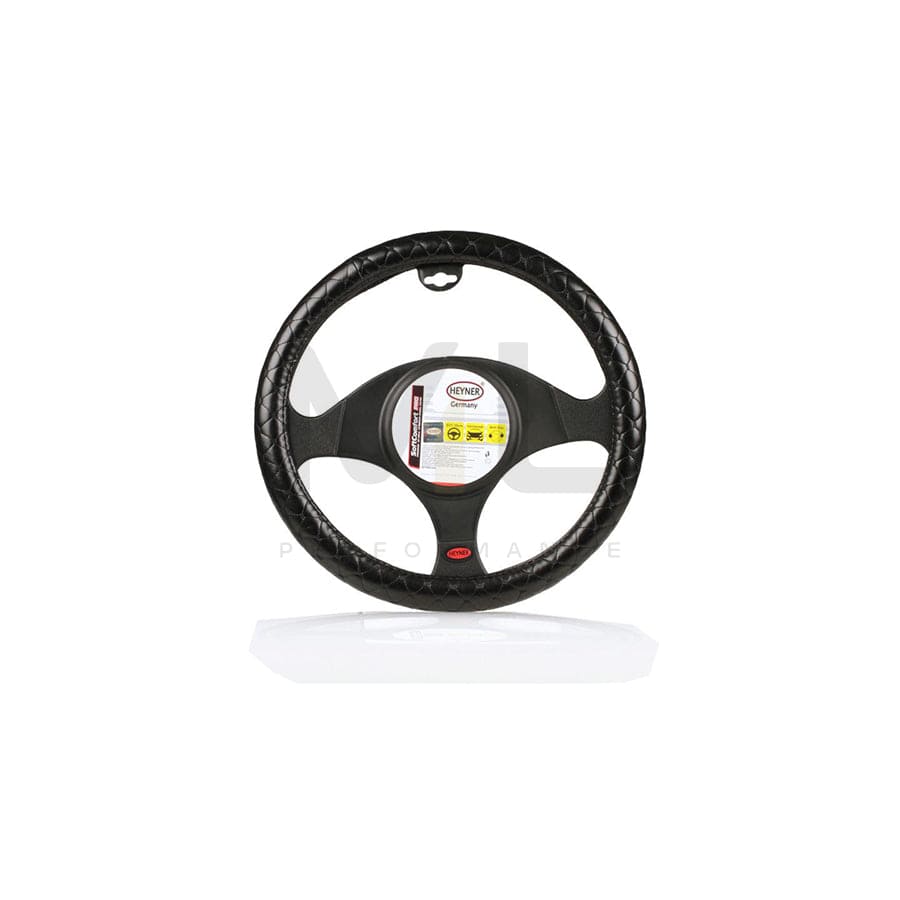 HEYNER SoftComfort Pro 602000 Steering wheel cover Black, Ø: 37-39cm, PVC