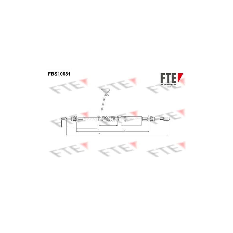 FTE Fbs10081 Hand Brake Cable for Ford Transit Mk6 Platform / Chassis (V347, V348)