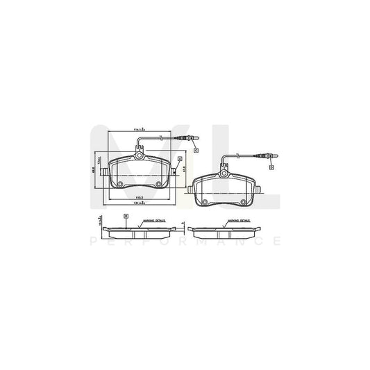 Bosch 0986Tb3076 Brake Pad Set For Peugeot 407 Incl. Wear Warning Contact, With Bolts, With Accessories  | ML Performance Car Parts