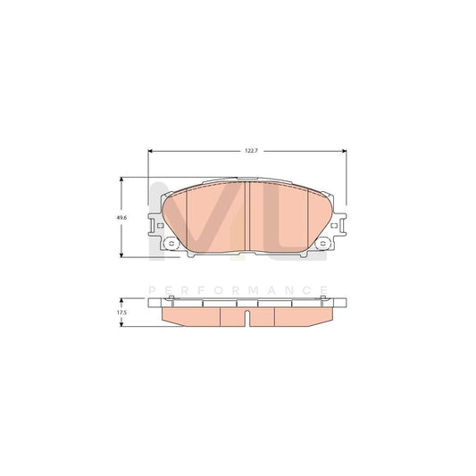 TRW Gdb3459 Brake Pad Set Not Prepared For Wear Indicator | ML Performance Car Parts