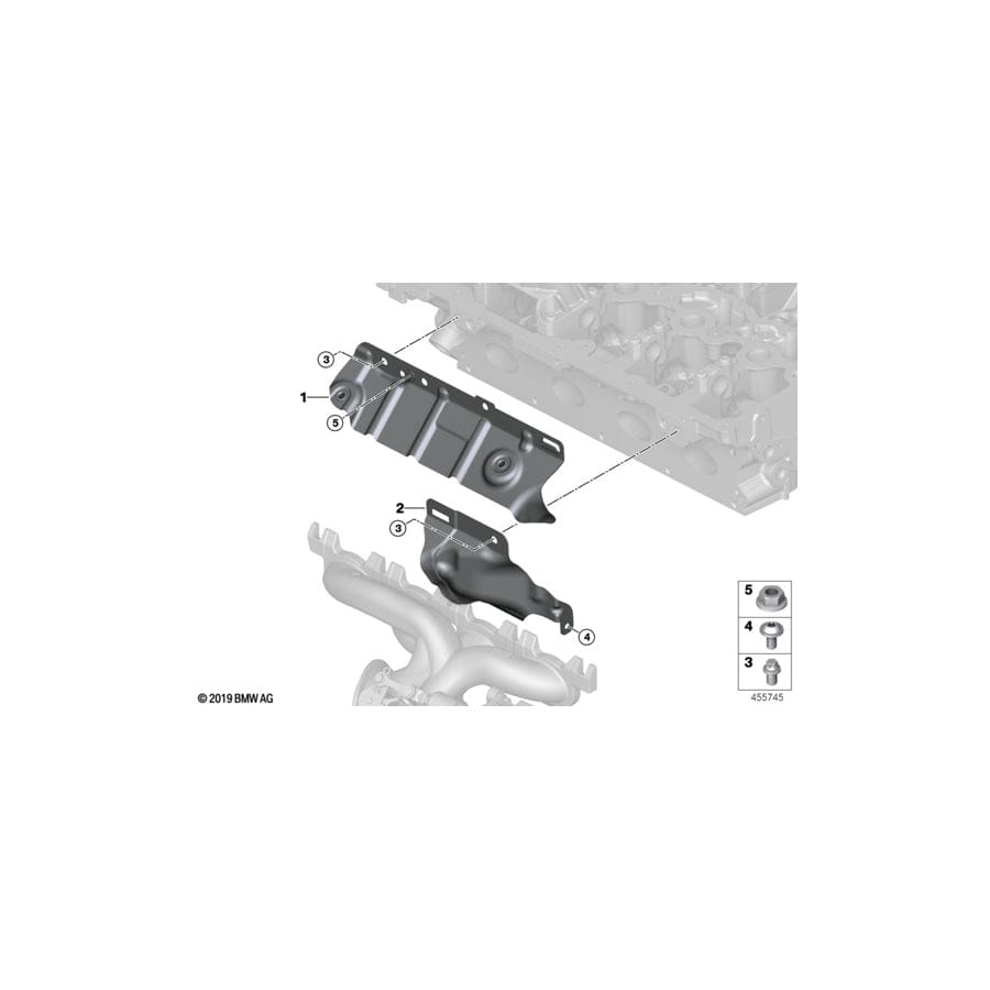 Genuine BMW 11658689465 G30 G02 G20 Heat Shield (Inc. X3 30iX, X3 30i & 530i) | ML Performance UK Car Parts