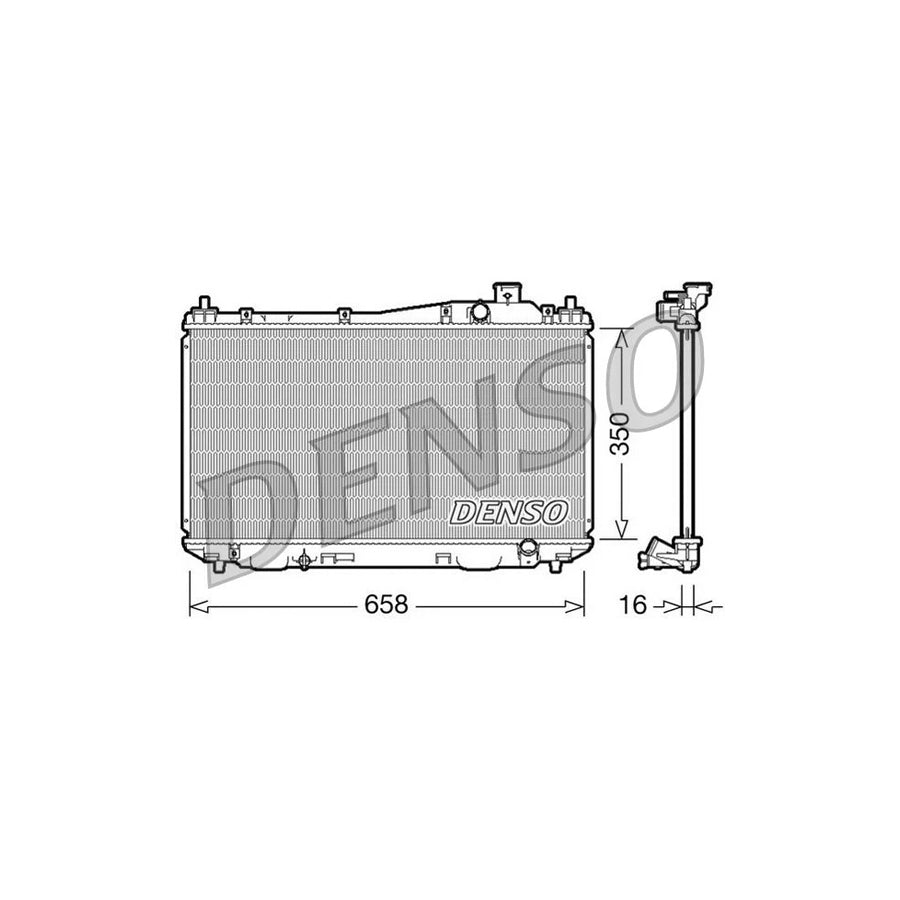DENSO DRM40009 Engine Radiator for Honda CIVIC