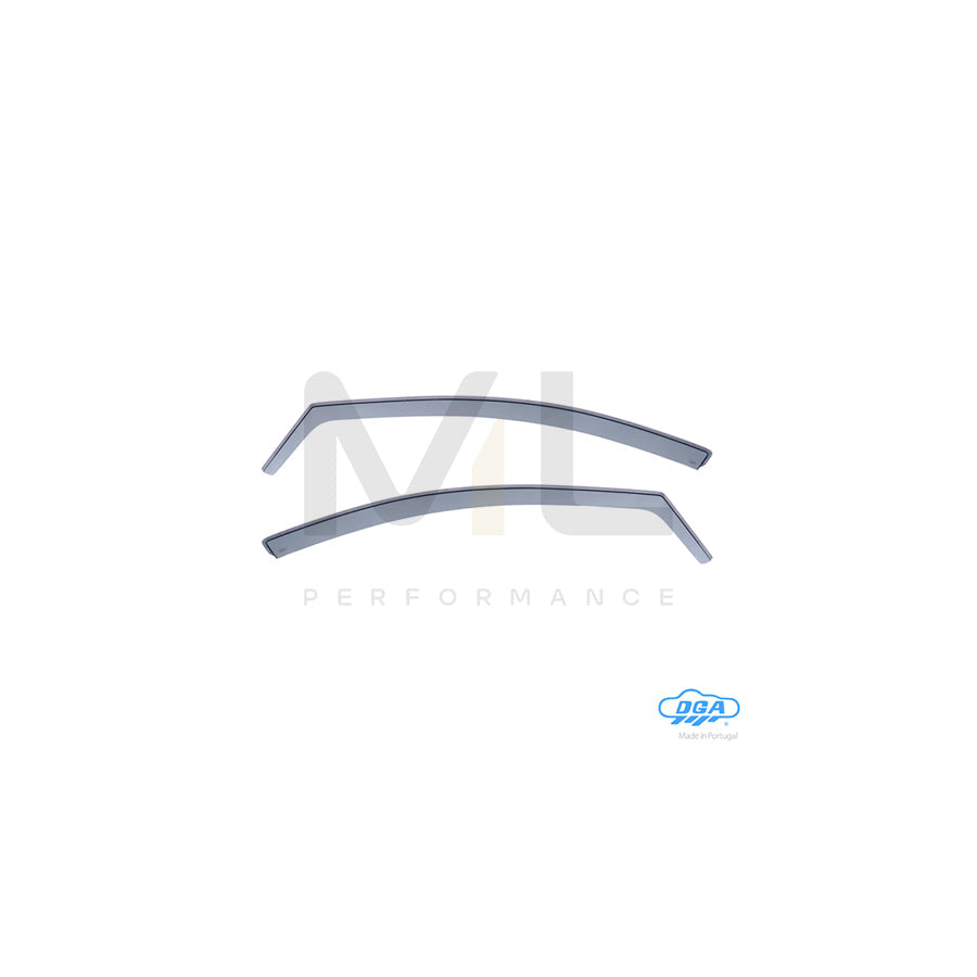 DGA 10024 Wind deflectors for HONDA CIVIC Arrow direction, Front, inner
