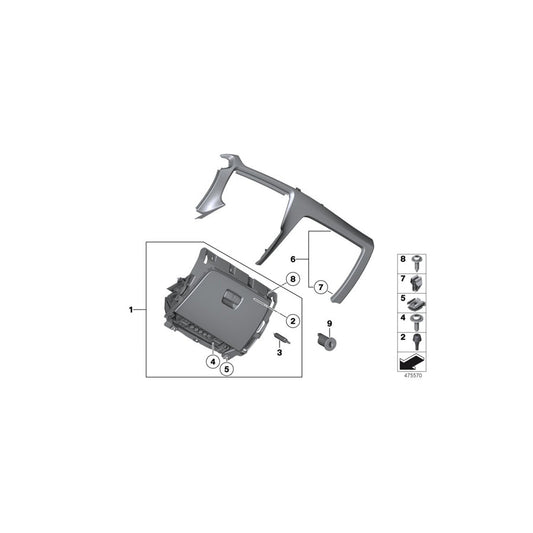 Genuine BMW 51162997504 E84 Glove Box OYSTER (Inc. X1 25iX, X1 20iX & X1 20d) | ML Performance US Car Parts