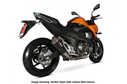 Scorpion RKA104SEO Kawasaki Z800 E Serket Taper Slip-On - Brushed Stainless Steel Sleeve | ML Performance US US