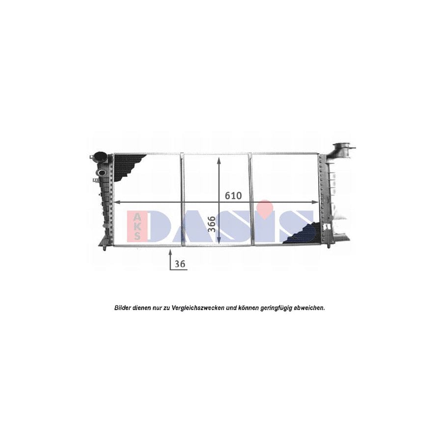 AKS Dasis 160024N Engine Radiator for Citroen Zx Hatchback (N2)