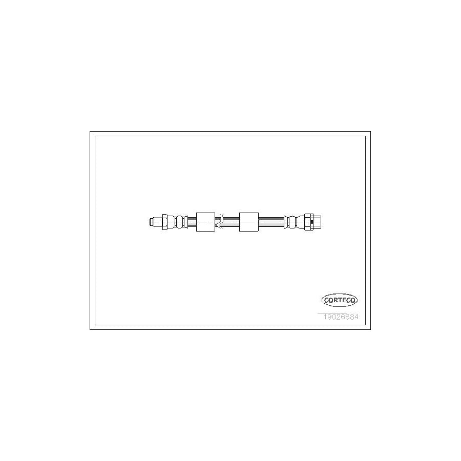 Corteco 19026684 Brake Hose for BMW 5 Series