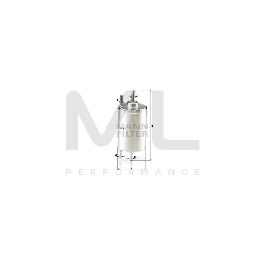 MANN-FILTER WK 720/6 Fuel filter In-Line Filter