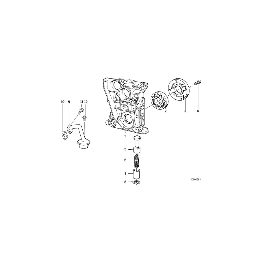 Genuine BMW 11141739525 E46 E34 E36 End Cover With Oil Pump (Inc. 316Ci, Z3 1.9 & Z3 1.8) | ML Performance US Car Parts