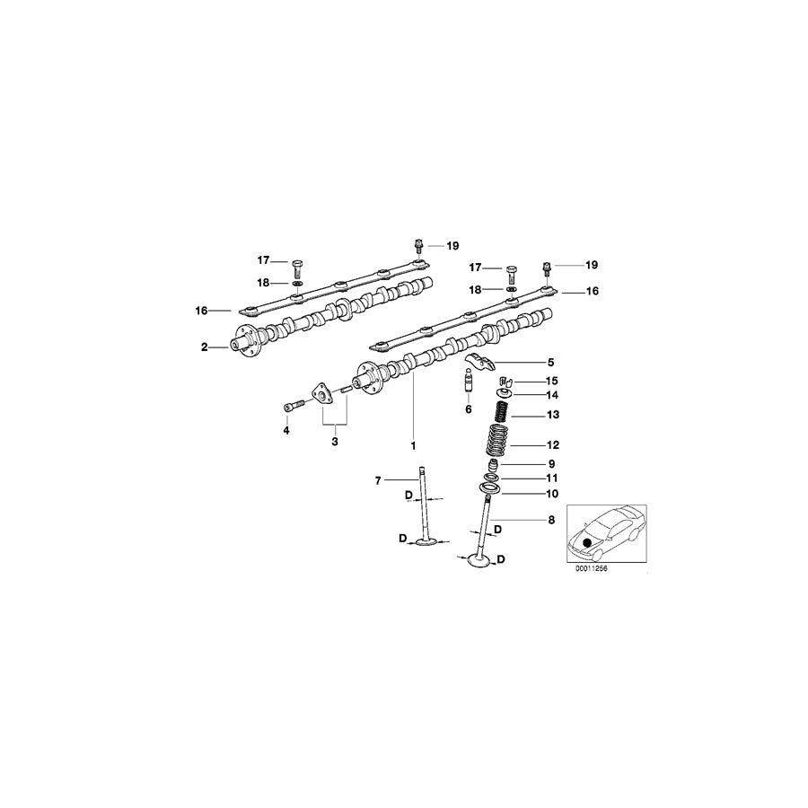 Genuine BMW 11341432484 E38 E31 Conical Valve Spring (Inc. 850Ci, L7 & 750iLS) | ML Performance US Car Parts