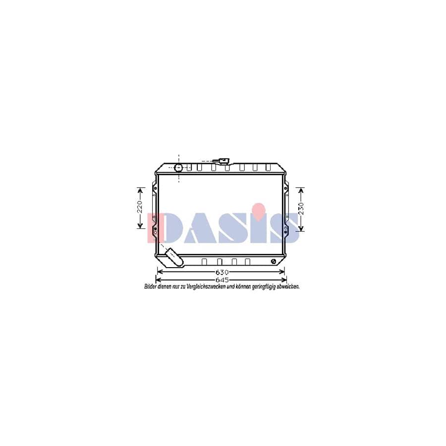 AKS Dasis 140370N Engine Radiator for Mitsubishi Pajero / Shogun