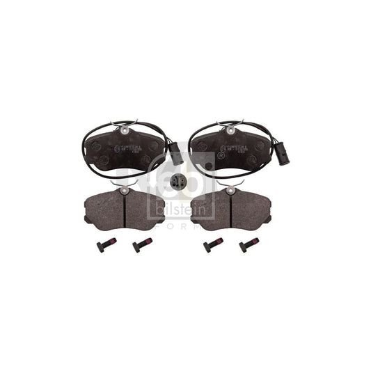 Febi Bilstein 116006 Brake Pad Set For Alfa Romeo 164 (164) Front Axle, Incl. Wear Warning Contact, With Bolts/Screws