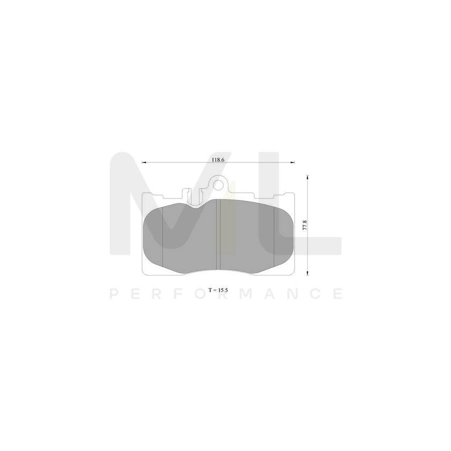Bosch 0986Ab2286 Brake Pad Set BP2286N | ML Performance Car Parts
