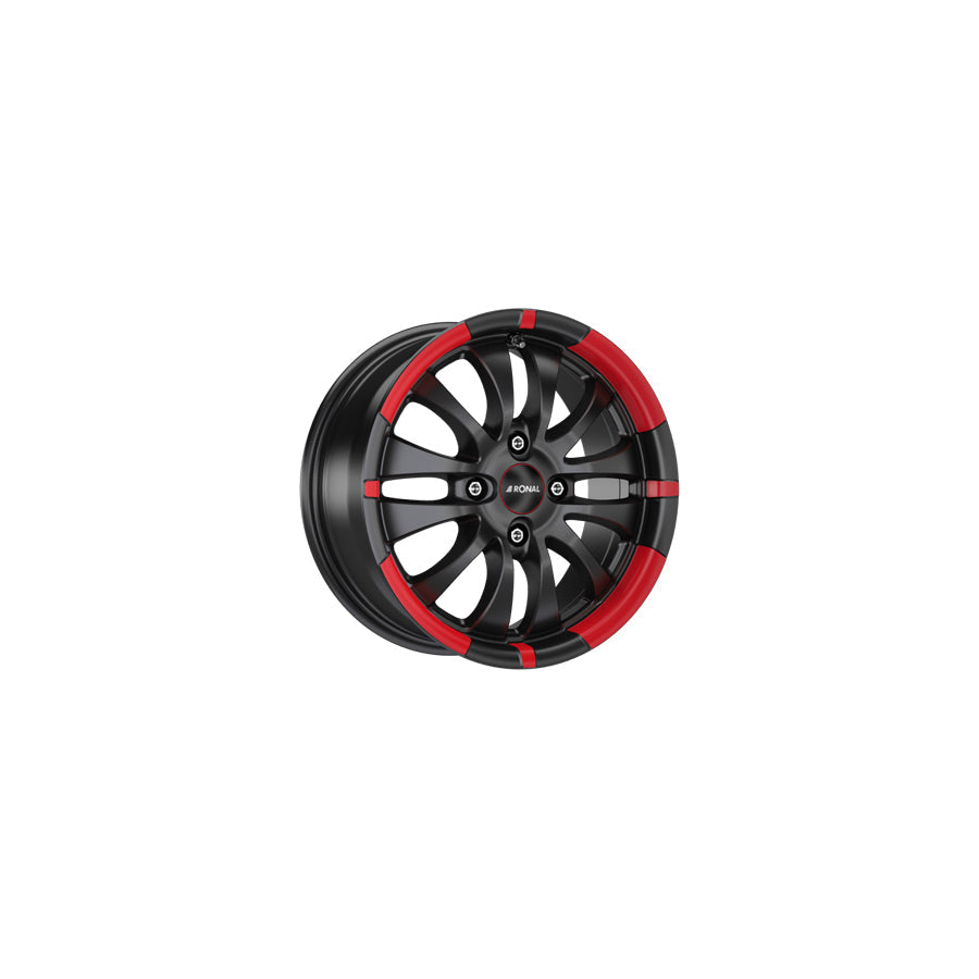 Ronal R59 MCR 6x15 ET35 59R5604.23X/MCR Jetblack - Red Rim Wheel