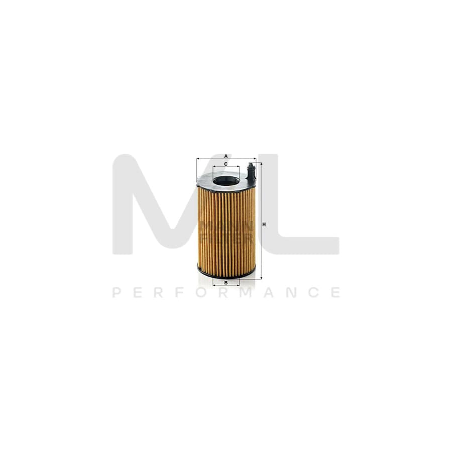 MANN-FILTER HU 8005 z Oil Filter with seal, Filter Insert