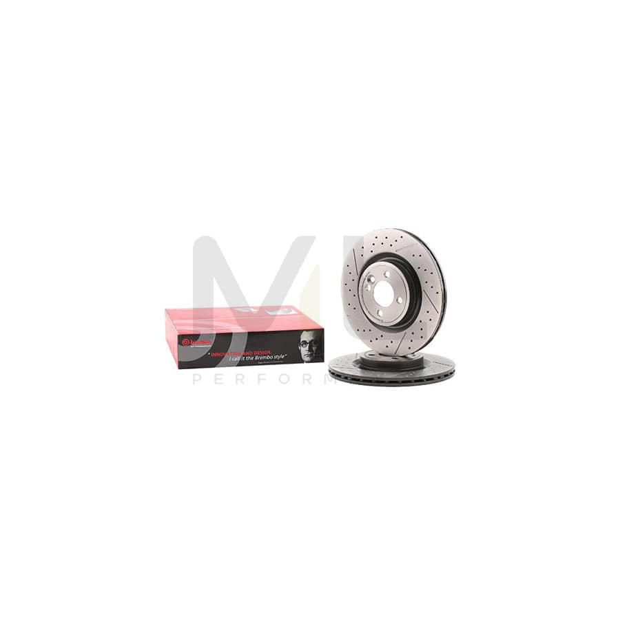 BREMBO COATED DISC LINE 09.B754.21 Brake Disc Internally Vented, Slotted / Perforated, Coated, High-carbon | ML Performance Car Parts