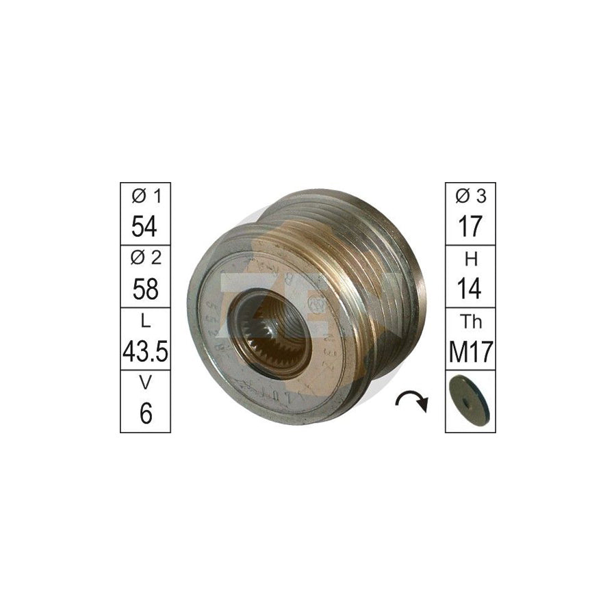 Era ZN5528 Alternator Freewheel Clutch