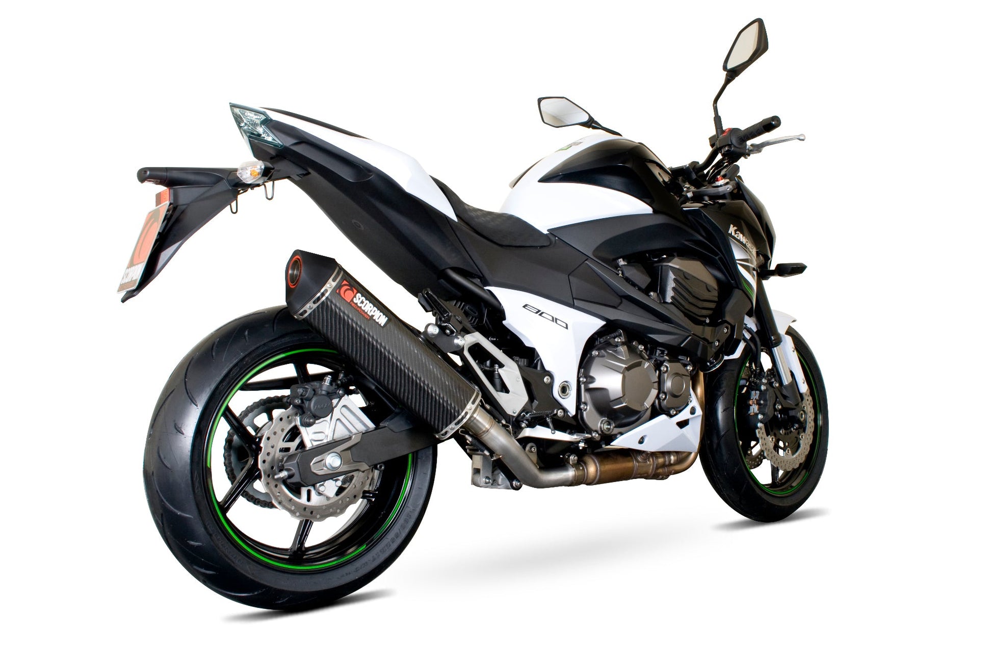 Scorpion RKA98CEO Kawasaki Z800 Serket Parallel Slip-On - Carbon Fibre Sleeve | ML Performance US US