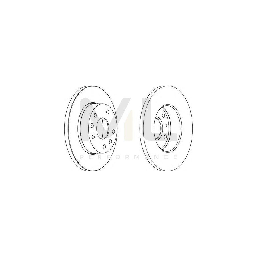 FERODO DDF1100-1 Brake Disc for LAND ROVER FREELANDER Solid, with bolts/screws | ML Performance Car Parts